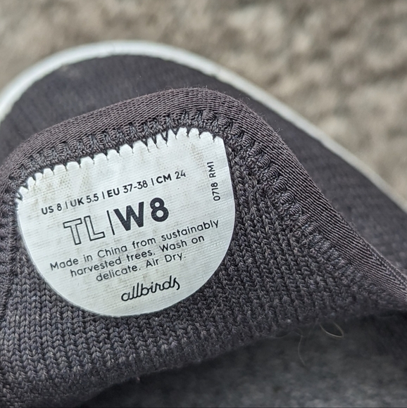 Allbirds Tree Loungers Grey Women's 8 - Picture 10 of 13